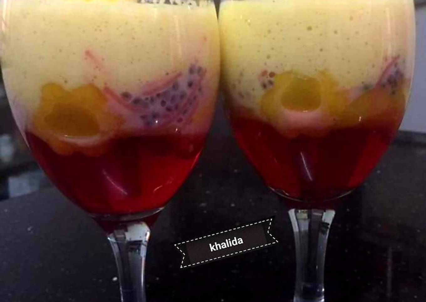 Mango shake falooda