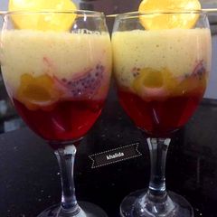 A picture of Mango shake falooda.