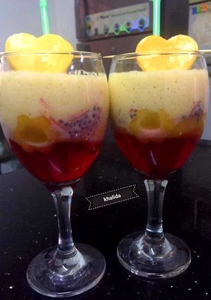 A picture of Mango shake falooda.