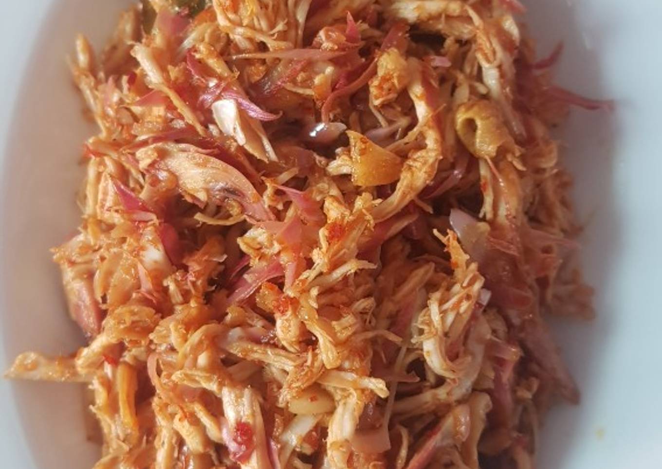 Tumis Suwir Ayam Kecombrang