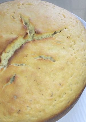 A picture of Lemon cake baked with jiko#4weekschallenge.