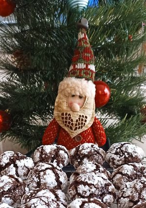 Foto resep Chocolate Crinkles Cookies