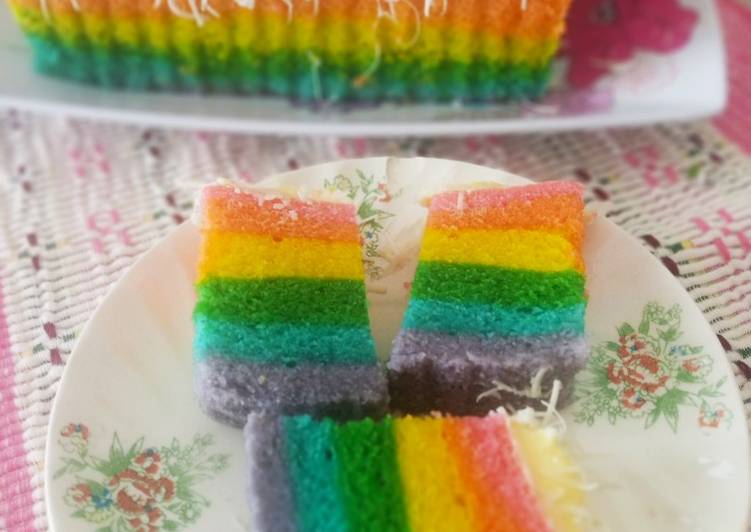 Rainbow Cake Kukus