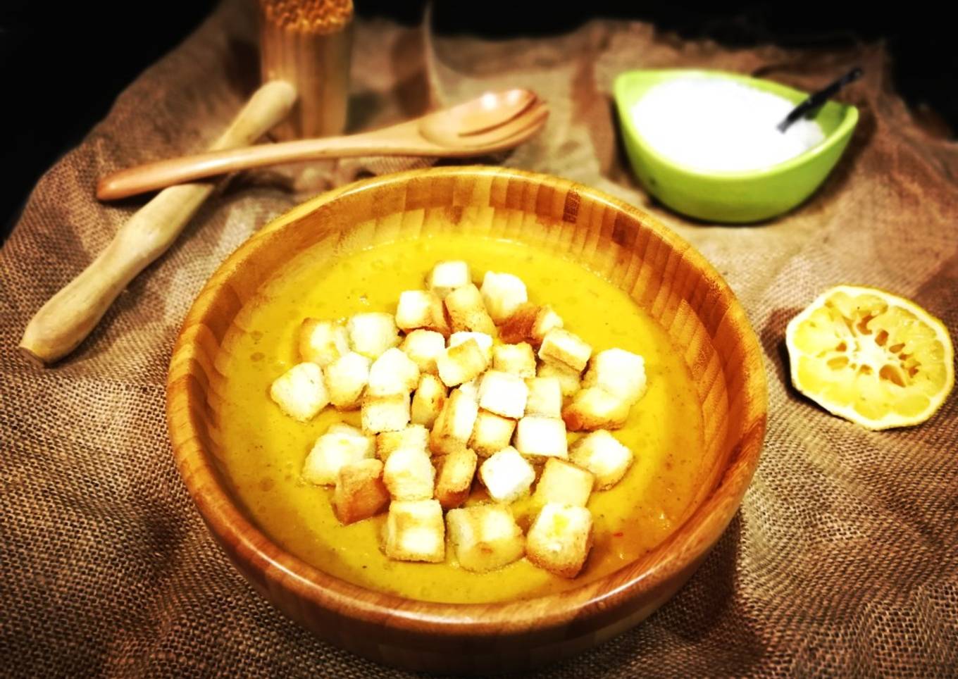 Crema multivitamínica con verdura de la huerta