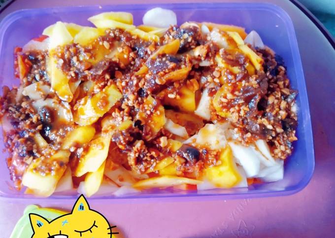 Resep Rujak buah segerr♥️♥️, Lezat Sekali