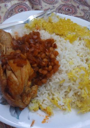 عکسی از دستور قیمه با مرغ
