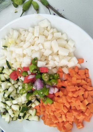 Foto resep Acar (wortel, bengkuang, timun)