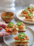 Crispy Rice with Salmon Poke