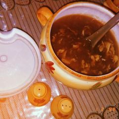 A picture of Hot & sour soup 🍲.