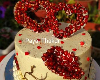 The New Way Making Recipe Chocolate Geode Cake with Pomegranate Seeds Delicious Perfect