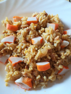 Una foto de Arroz con soja