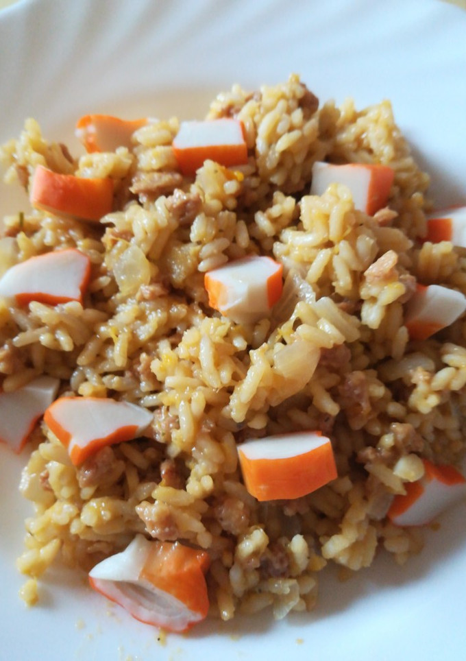 Una foto de Arroz con soja