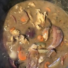 A picture of California Farm Chicken Leg Quarter Stew.