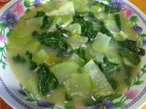 Bobor Sawi Hijau + Labu Siam