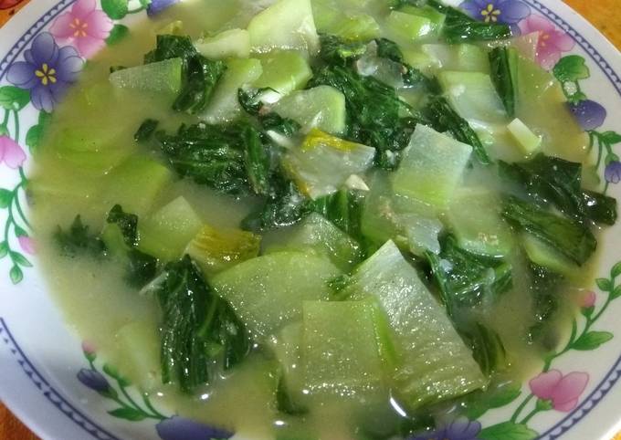 Bobor Sawi Hijau + Labu Siam