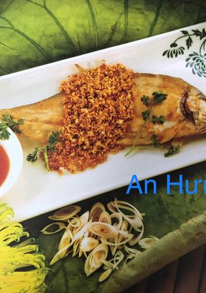 Hình của món Cá Thác Lác Rút Xương Muối Sả Chiên Giòn.