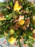 Insalata di salmone e mango