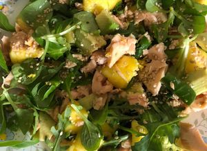 Foto di Insalata di salmone e mango