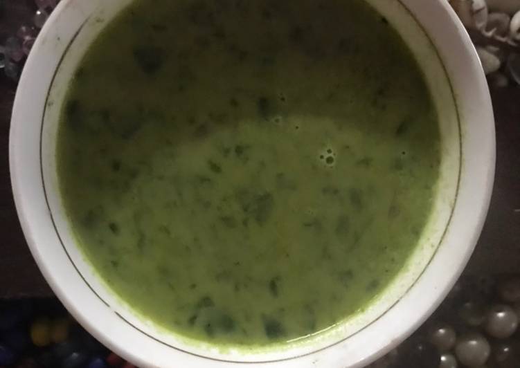Simple Way to Prepare Speedy Spinach Soup
