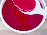 Home made grenadine syrup