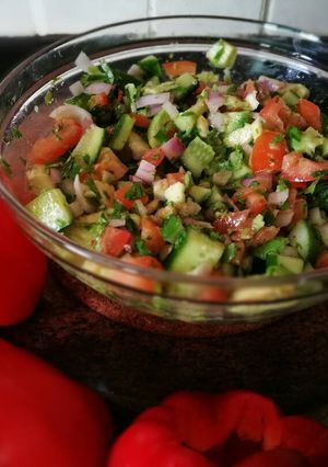 A picture of Mexican salad.