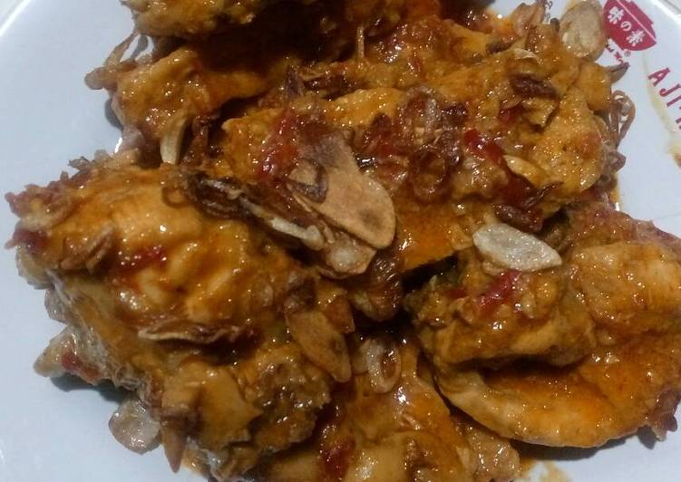 Ayam + tahu bumbu merah ala aku