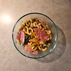 A picture of Antipasto noodle bowl.