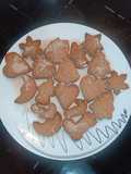Galletitas navideñas de cacao sin mantequilla
