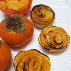 A picture of Persimmon Flower Tarts.