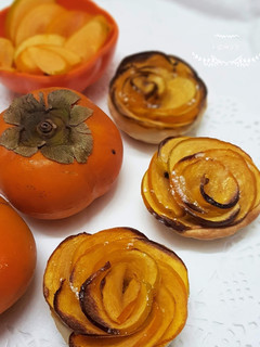 A picture of Persimmon Flower Tarts.