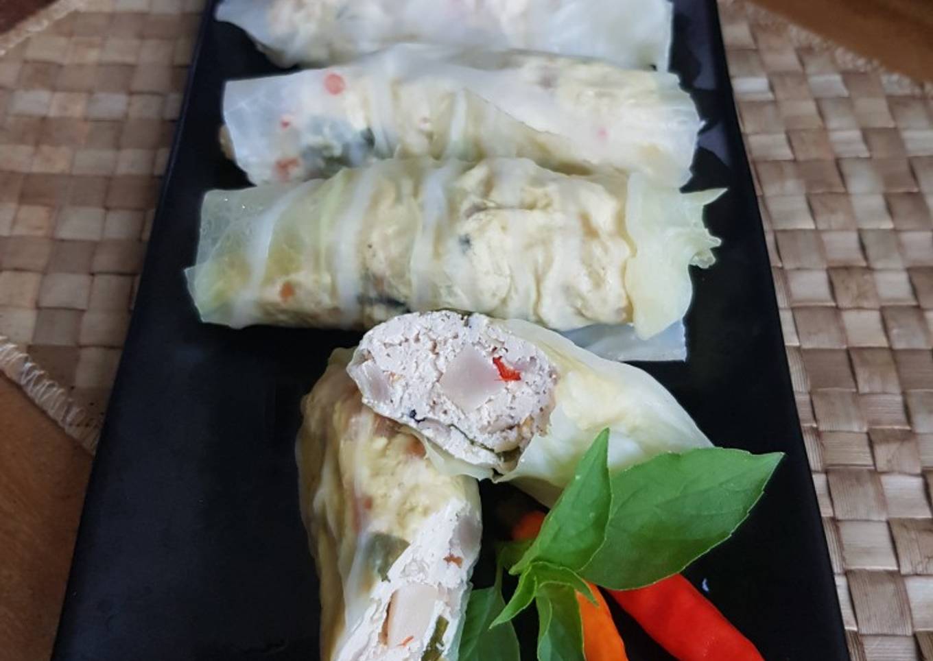 Pepes Tahu Bungkus Kol