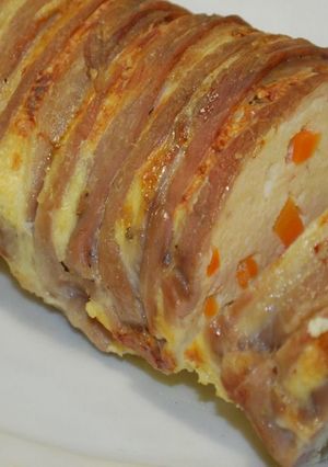 Фото Куриное суфле с ломтиками бекона - очень вкусно.