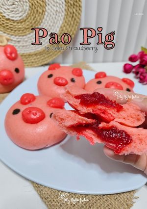 Foto resep Pao Pig (Isi Selai Strawberry)