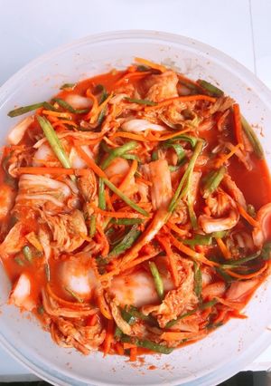 Hình của món Kim chi cải thảo.