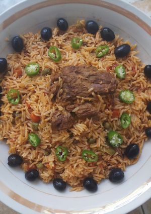صورة لوصفة رز کبسة بنین 😋😋