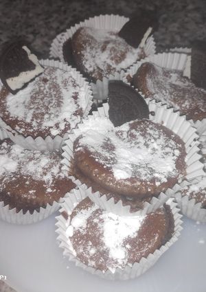 Una foto de Magdalenas de oreo