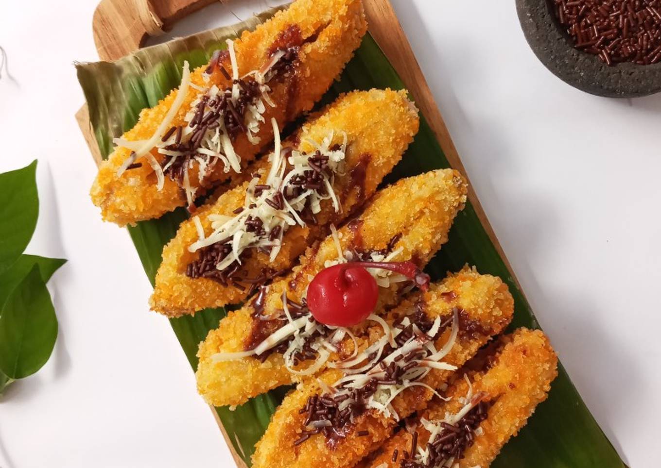 Pisang Goreng Cokelat Keju