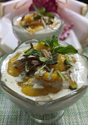 मैंगो क्रीम (Mango Cream) रेसिपी मुख्य फोटो