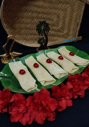 A picture of Kheer Patishapta.