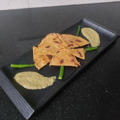 A picture of Leftover dal paratha.