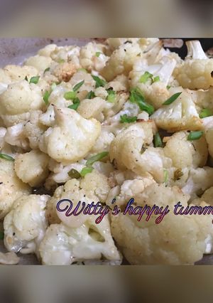 Foto resep Oven-Roasted Cauliflower with Garlic, Olive Oil and Lemon Juice