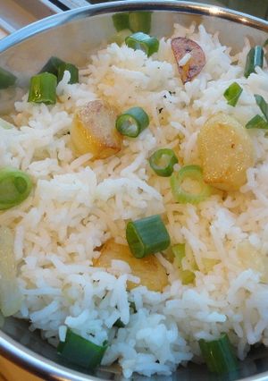 A picture of Garlic Fried Rice.