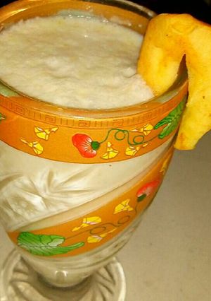 صورة لوصفة كوكتيل حليب وتفاح 🍹🍯🍏