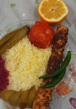 عکسی از دستور کوبیده مرغ خوشمزه😋