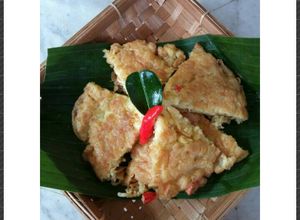 Foto resep Dadar telur campur mie