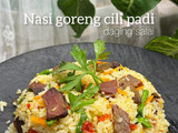Nasi goreng cili padi daging salai