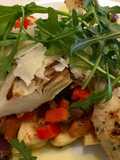 Salade tiède au Halloumi grillé