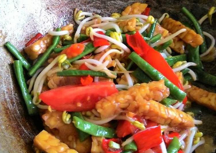 Oseng tempe campur-campur