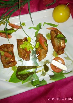 A picture of Singhade atta ka Patties.