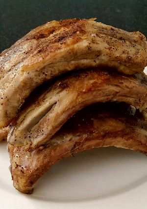 A picture of Pork ribs (simplest recipe).